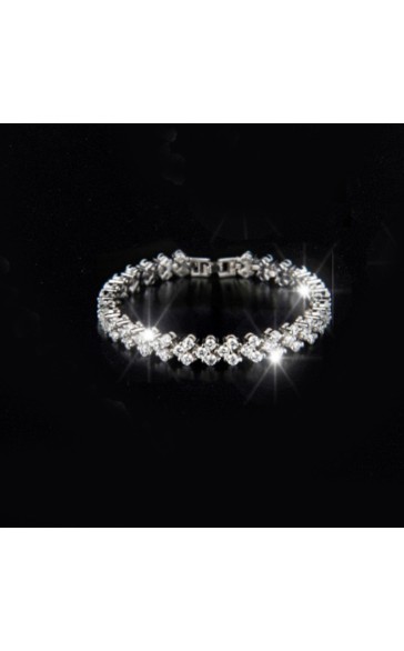 Ladies' Elegant Alloy With Irregular Cubic Zirconia Jewelry Sets