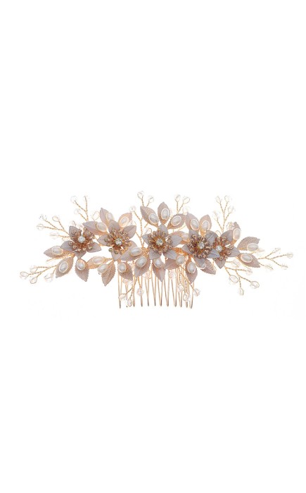 Combs & Barrettes/Headpiece Beautiful With Rhinestone (Sold in single piece)