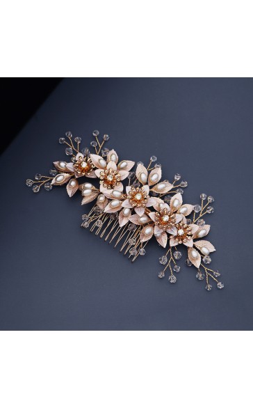 Combs & Barrettes/Headpiece Beautiful With Rhinestone (Sold in single piece)