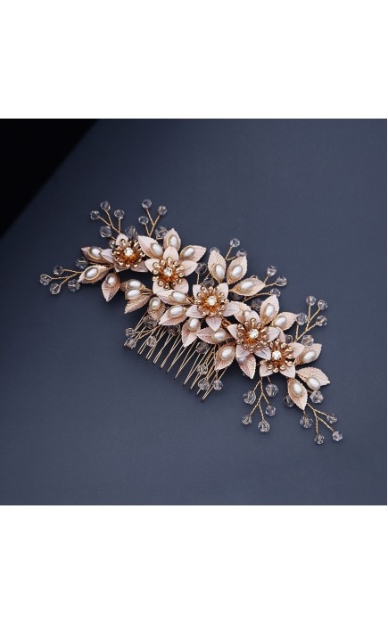 Combs & Barrettes/Headpiece Beautiful With Rhinestone (Sold in single piece)