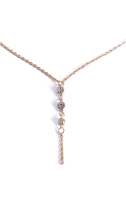 Ladies' Fashionable Alloy With Irregular Rhinestone Necklaces