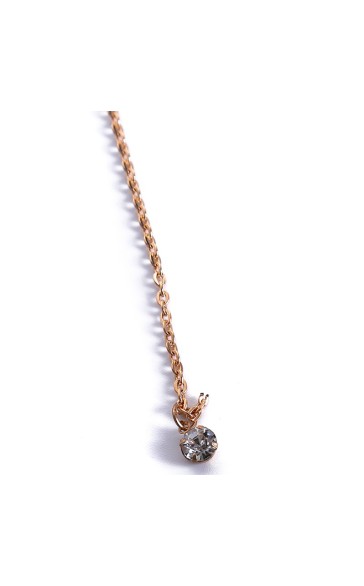 Ladies' Fashionable Alloy With Irregular Rhinestone Necklaces