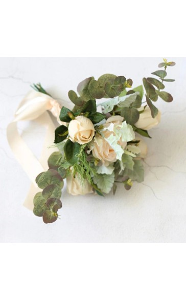 Classic Free-Form Silk Flower Bridesmaid Bouquets (Sold in a single piece) - Bridesmaid Bouquets