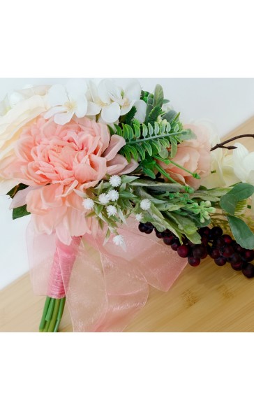 Classic Cascade Silk Flower Bridal Bouquets (Sold in a single piece) - Bridal Bouquets