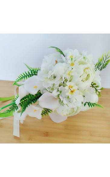 Classic Cascade Foam Bridal Bouquets (Sold in a single piece) - Bridal Bouquets