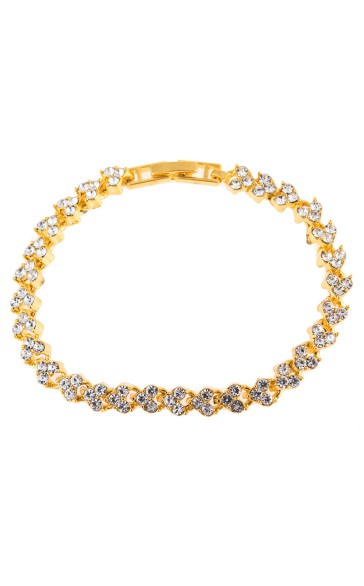 Ladies' Elegant Alloy With Irregular Rhinestone Bracelets