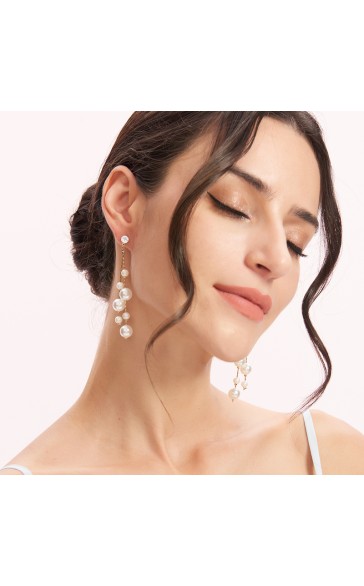 Elegant Alloy With Irregular Cubic Zirconia Earrings