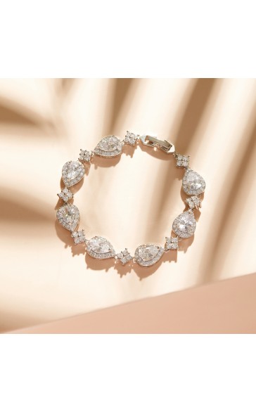 Beautiful Alloy With Irregular Rhinestone Bracelets