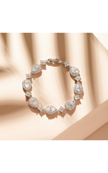 Beautiful Alloy With Irregular Rhinestone Bracelets