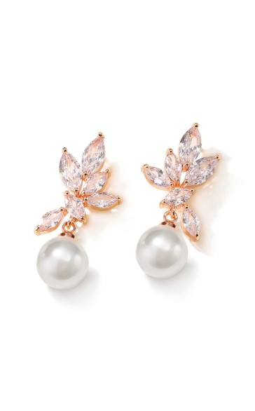 Elegant Alloy With Irregular Cubic Zirconia Earrings