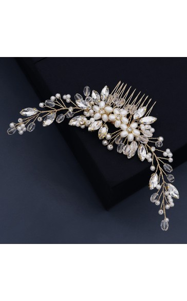 Combs & Barrettes/Headpiece Beautiful Ladies With Venetian Pearl/Crystal