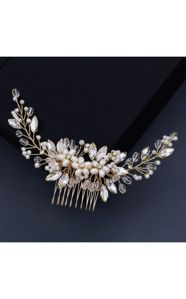 Combs & Barrettes/Headpiece Beautiful Ladies With Venetian Pearl/Crystal