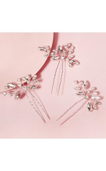 Hairpins/Headpiece Beautiful Ladies With Czech Stones (Set of 3)