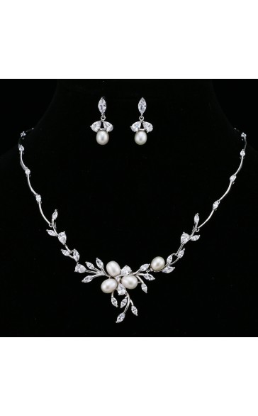 Ladies' Beautiful Alloy Jewelry Sets