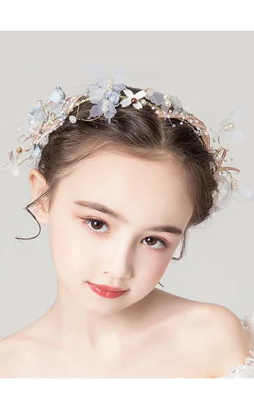 Flower Girl Alloy Headbands