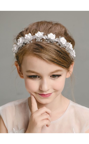 Flower Girl Alloy Headbands