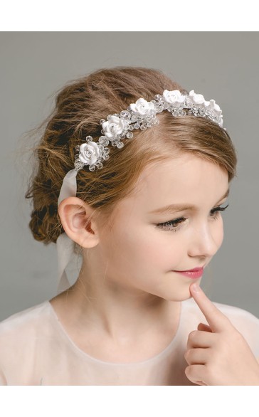 Flower Girl Alloy Headbands