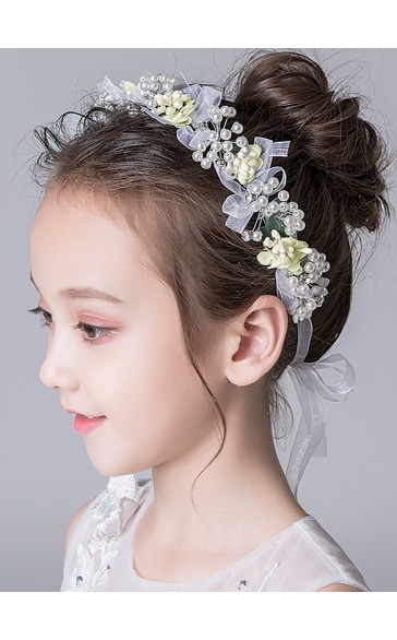 Flower Girl Alloy Headbands