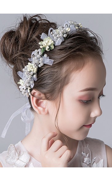 Flower Girl Alloy Headbands