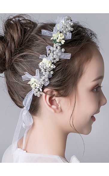 Flower Girl Alloy Headbands