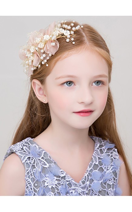 Flower Girl Alloy Headbands