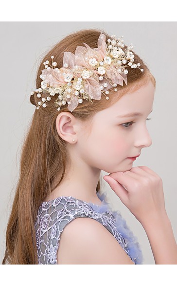 Flower Girl Alloy Headbands