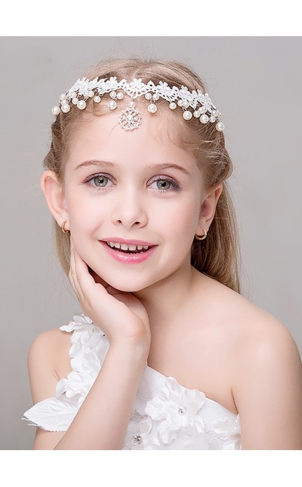 Flower Girl Alloy Headbands