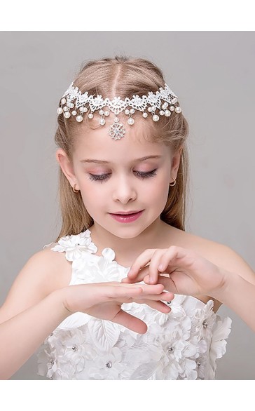 Flower Girl Alloy Headbands