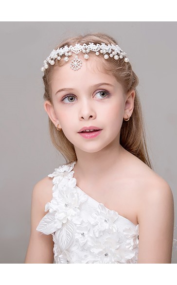 Flower Girl Alloy Headbands