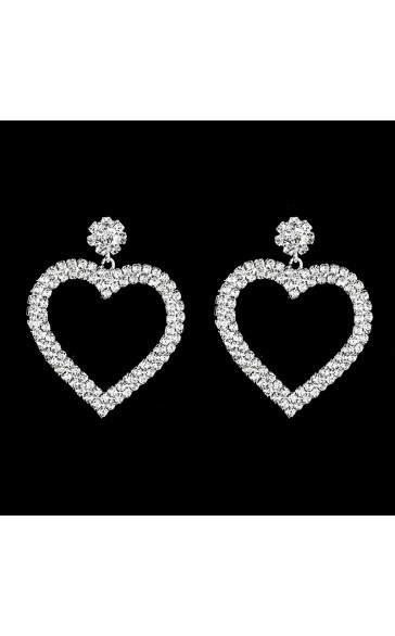 Ladies'/Couples' Elegant/Fashionable/Classic Alloy With Irregular Rhinestone Earrings