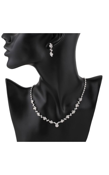 Ladies'/Couples' Elegant/Fashionable/Classic Alloy With Irregular Cubic Zirconia Jewelry Sets For Her