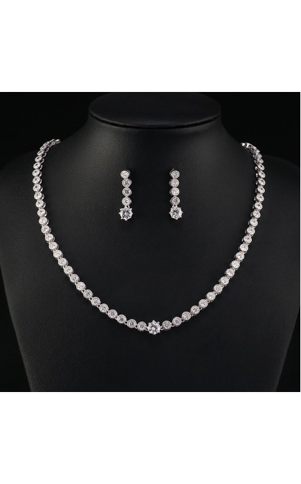 Ladies'/Couples' Elegant/Fashionable/Classic Alloy With Irregular Cubic Zirconia Jewelry Sets