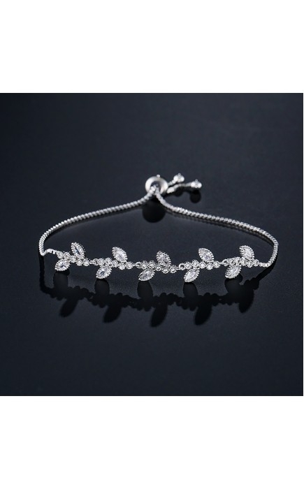 Ladies'/Couples' Elegant/Fashionable/Classic Alloy With Irregular Cubic Zirconia Bracelets