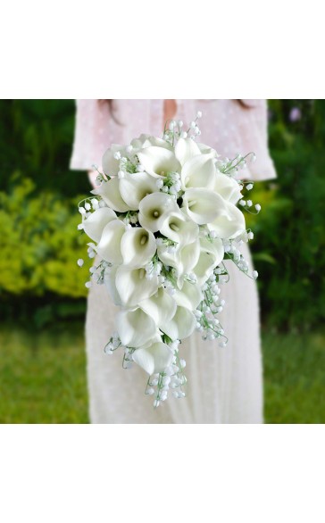 Pretty/Fancy/Fascinating/Graceful Cascade Foam Bridal Bouquets -