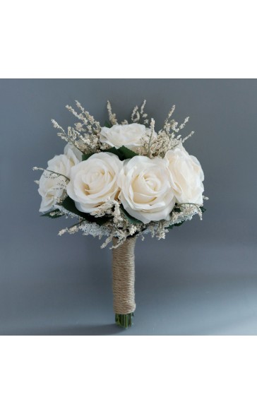 Pretty/Fancy/Fascinating/Graceful Round Silk Flower Bridal Bouquets -