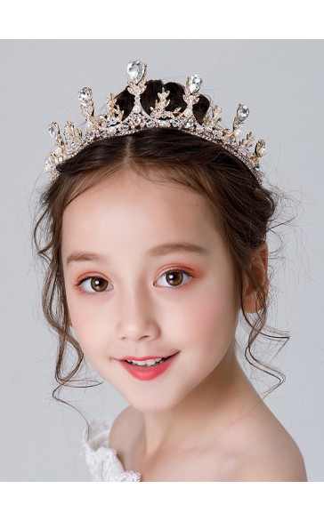 Flower Girl Alloy/Rhinestones Tiaras With Rhinestones