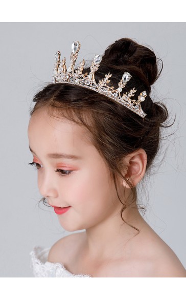 Flower Girl Alloy/Rhinestones Tiaras With Rhinestones