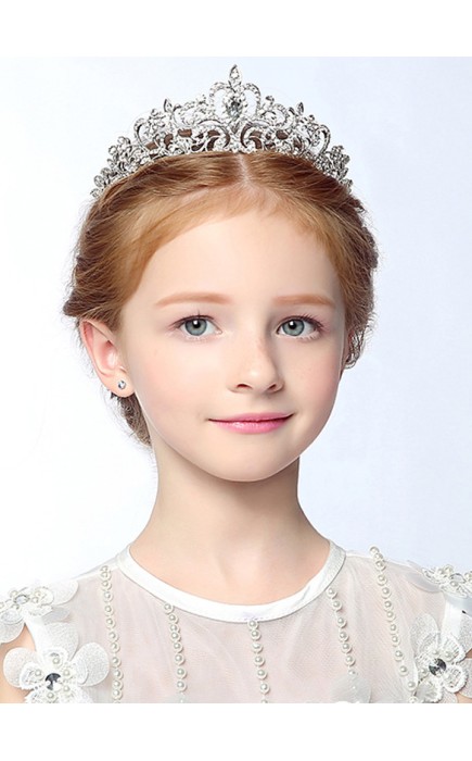 Flower Girl Alloy/Rhinestones Tiaras With Rhinestones