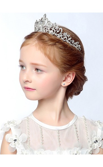 Flower Girl Alloy/Rhinestones Tiaras With Rhinestones