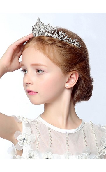 Flower Girl Alloy/Rhinestones Tiaras With Rhinestones