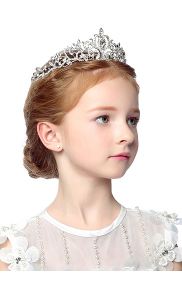 Flower Girl Alloy/Rhinestones Tiaras With Rhinestones