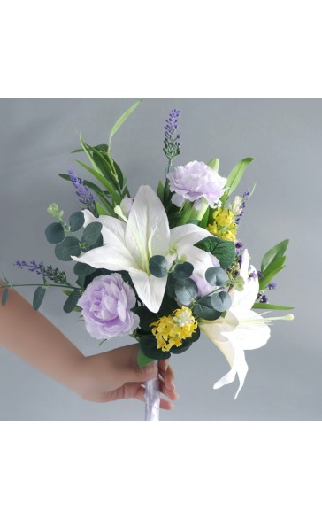 Elegant/Fascinating/Blooming Free-Form Silk Flower Bridal Bouquets - Bridal Bouquets