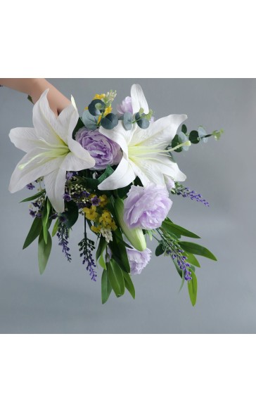 Elegant/Fascinating/Blooming Free-Form Silk Flower Bridal Bouquets - Bridal Bouquets