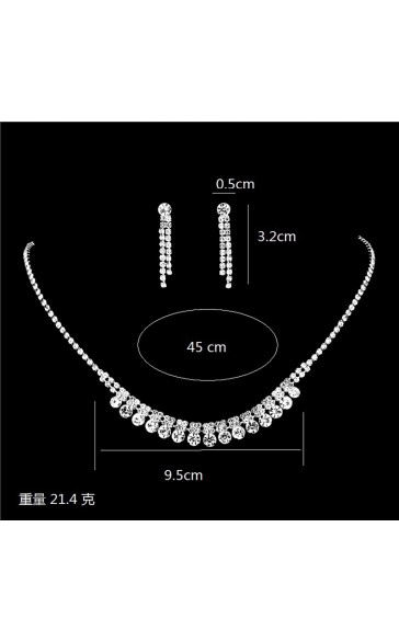 Ladies' Elegant/Classic/Simple Alloy With Irregular Cubic Zirconia Jewelry Sets