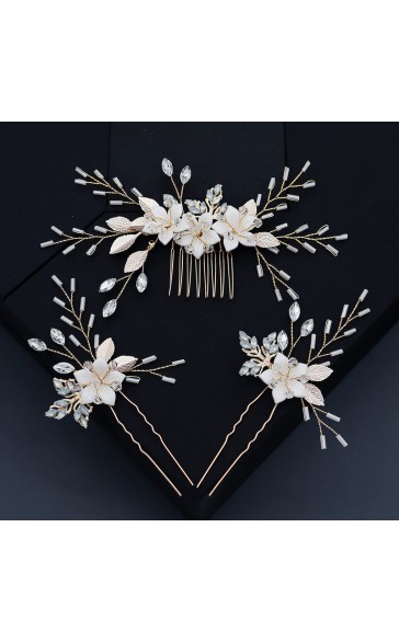 Hairpins/Combs & Barrettes/Headpiece Exquisite (Set of 3)