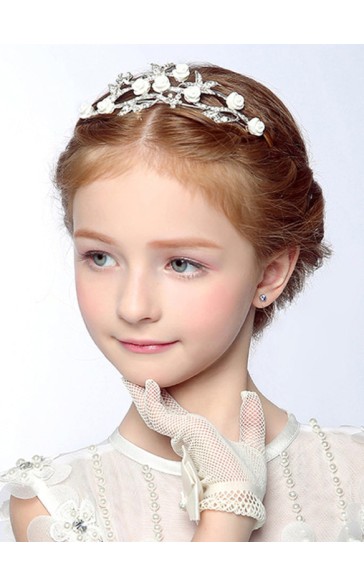 Flower Girl Alloy Tiaras With Rhinestones/Flower