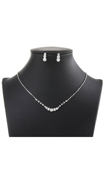 Ladies'/Couples' Elegant/Beautiful/Fashionable/Classic/Simple Alloy With Irregular Rhinestone Jewelry Sets