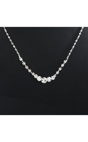 Ladies'/Couples' Elegant/Beautiful/Fashionable/Classic/Simple Alloy With Irregular Rhinestone Jewelry Sets