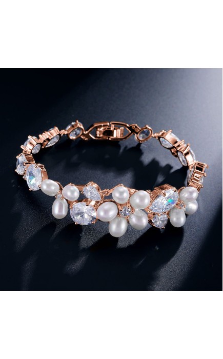 Elegant/Beautiful/Classic Alloy With Drop Cubic Zirconia/Imitation Pearls Bracelets