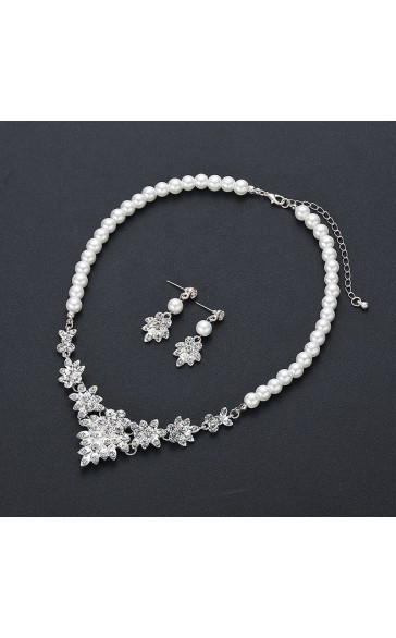 Ladies'/Couples' Elegant/Beautiful/Fashionable/Classic/Simple Alloy With Irregular Pearl Jewelry Sets